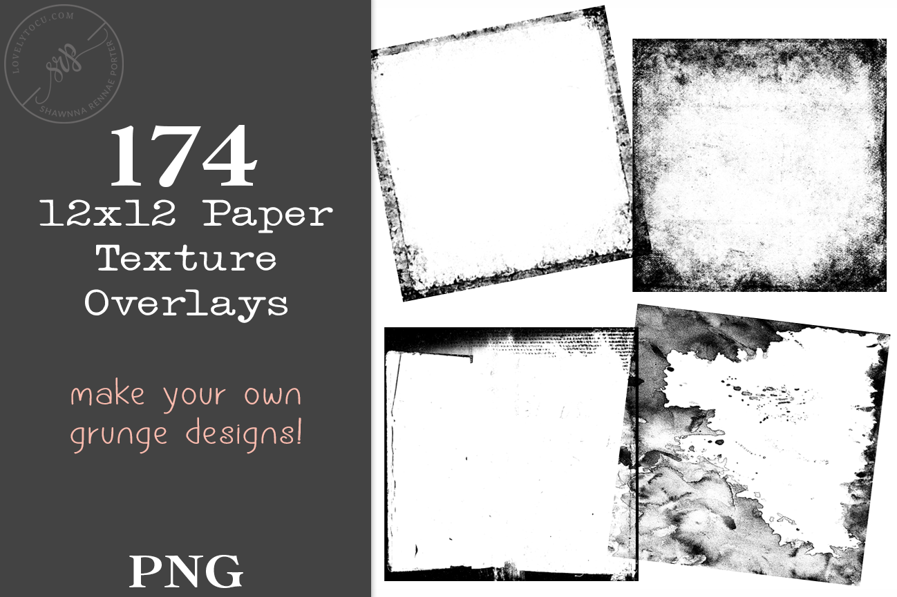 Grunge Texture Overlays Bundle