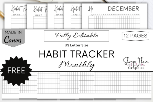 Mid-Year Planner Canva Template (Free) Graphic by Sharp Flair Graphics ...