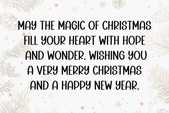 Happy Christmas Font - Preview 1