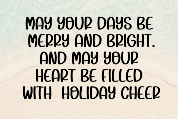 Holiday Cheer Font - Preview 1
