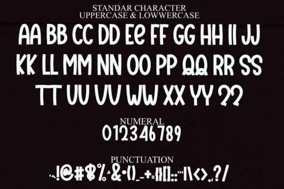 January Festival Font PNG with transparent background - Preview 2