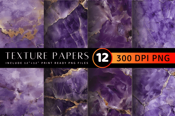 Luxury Amethyst Texture Digital Paper