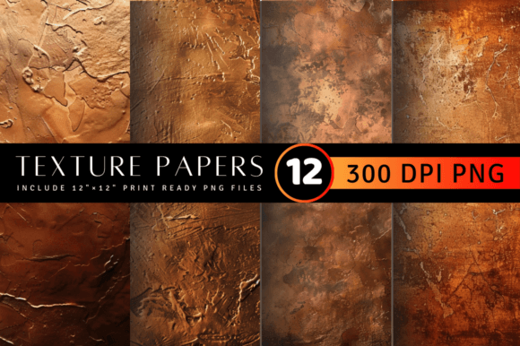 Luxury Copper Texture Digital Paper