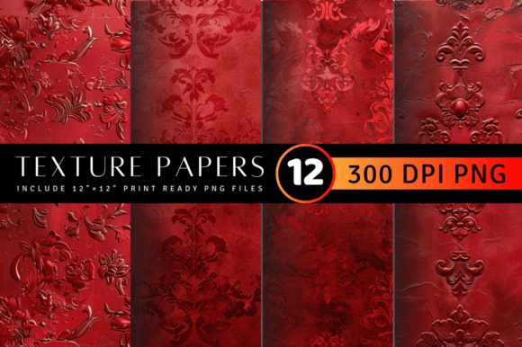 Luxury Red Texture Digital Paper