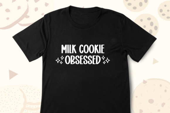 Milk Cookies Font PNG with transparent background - Preview 3