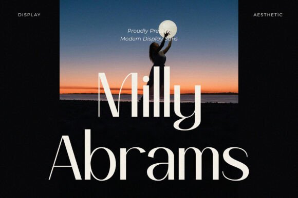 Milly Abrams Polices Sans Sérif Police Par Ariya Works Studio