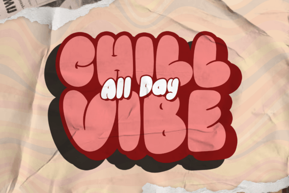 Quick Chill Font PNG with transparent background - Preview 3