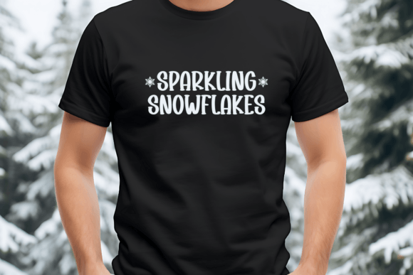 Shiny Snowflake Font PNG with transparent background - Preview 3