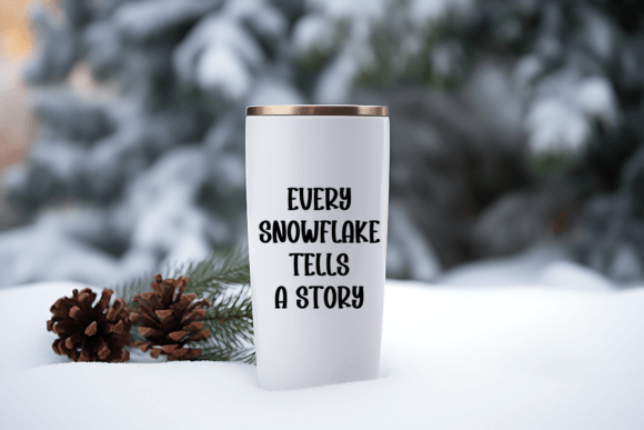 Shiny Snowflake Font PNG with transparent background - Preview 4