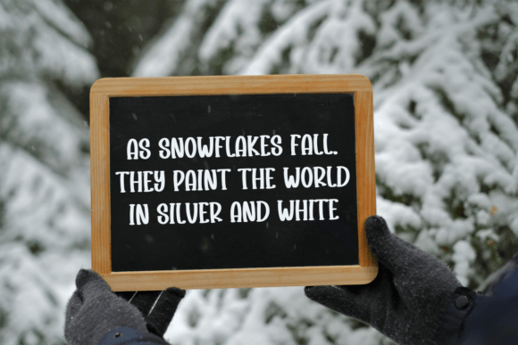 Shiny Snowflake Font PNG with transparent background - Preview 5