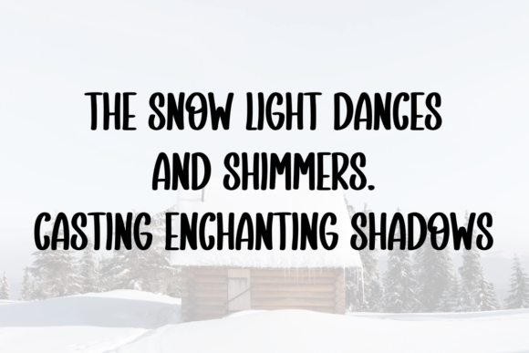 Snow Lights Font PNG with transparent background - Preview 1