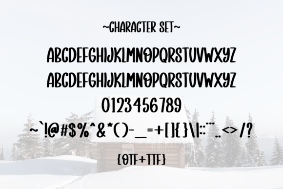 Snow Lights Font PNG with transparent background - Preview 2