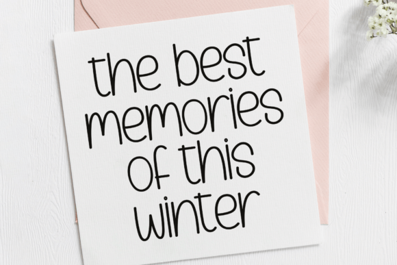 Snow Stories Font PNG with transparent background - Preview 3