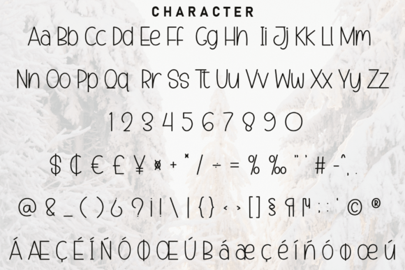 Snow Stories Font PNG with transparent background - Preview 4
