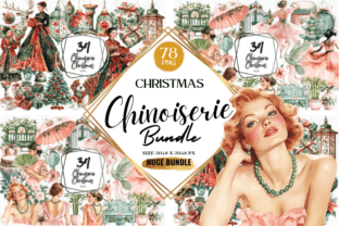 Chinoiserie Clipart Big Bundle Graphic by Markicha Art · Creative Fabrica