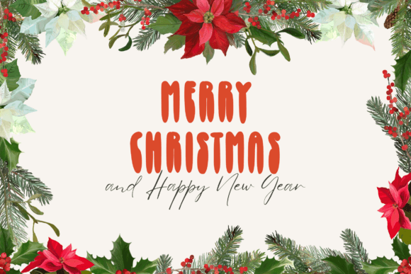 Chirstmas Condense Font PNG with transparent background - Preview 1