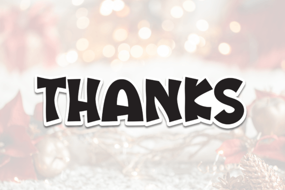 Christmas Winterday Font PNG with transparent background - Preview 6