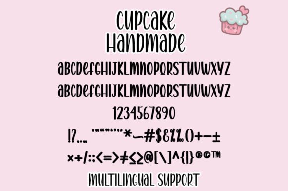 Cupcake Handmade Duo Font - Preview 6