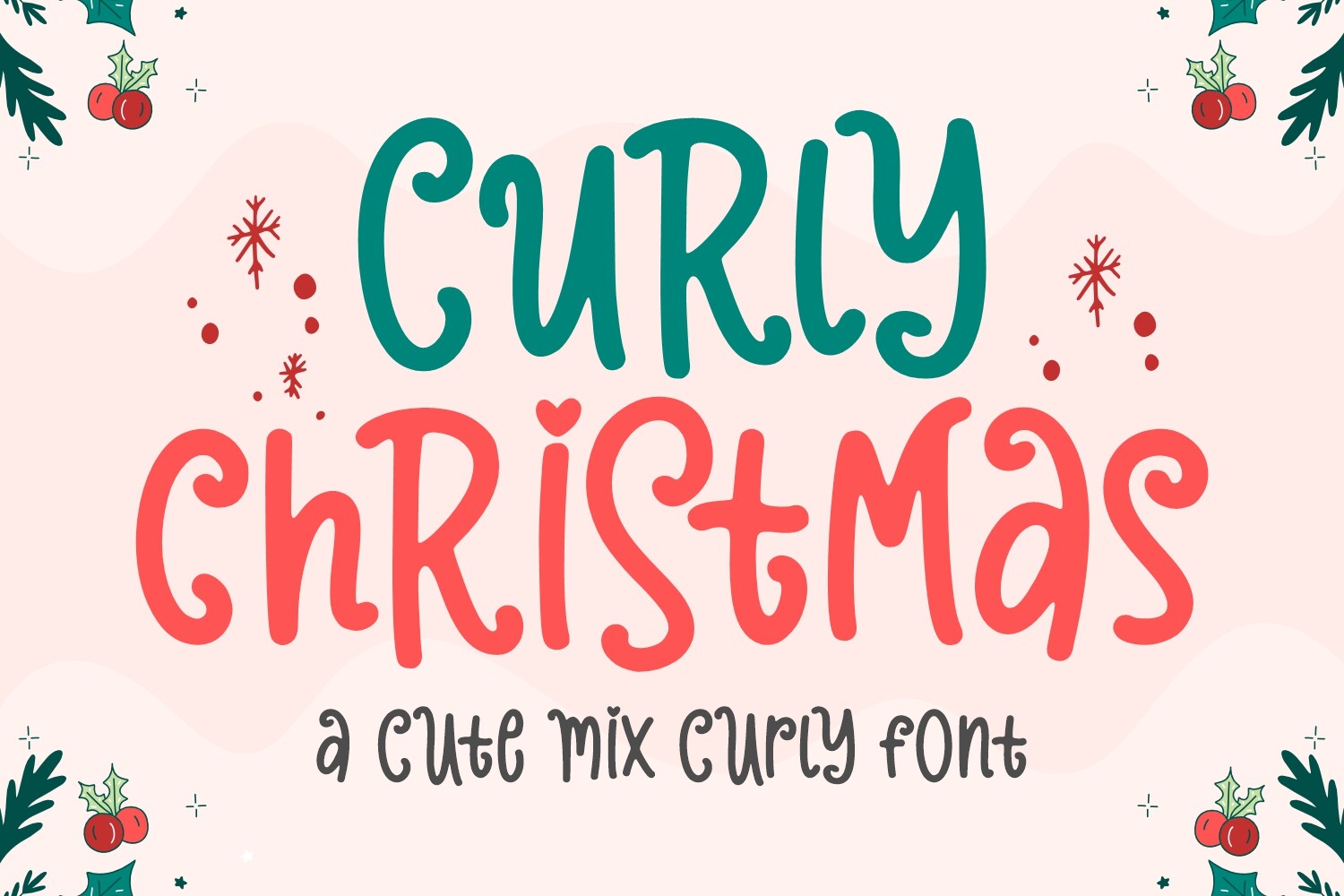 Curly Christmas Font - photo 1