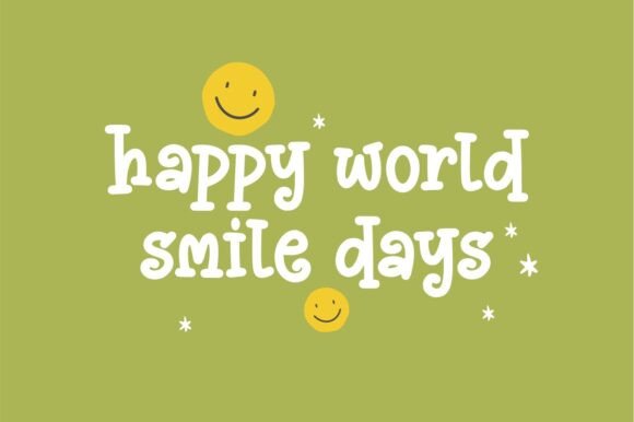 Magical Smile Font PNG with transparent background - Preview 3