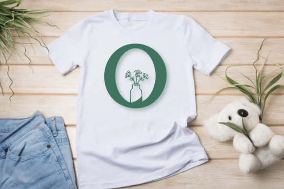 Monogram Flower Vase Font font preview - 4