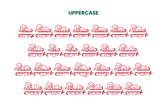 My X-mas Font PNG with transparent background - Preview 4