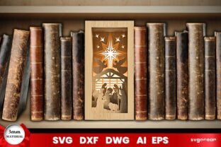 Nativity Book Nook Laser Cut