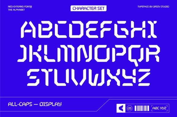 Neo-externo Font PNG with transparent background - Preview 2