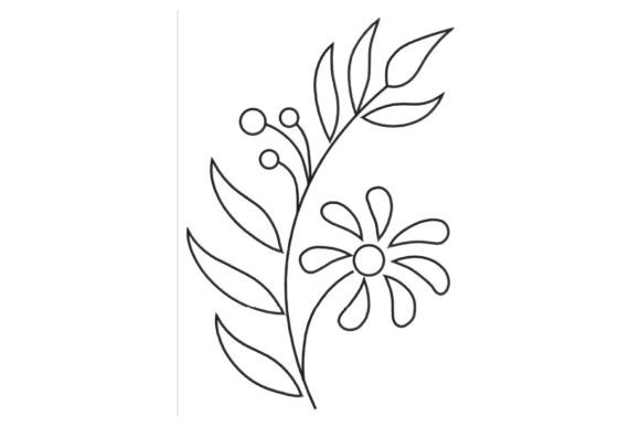 Outline Flower Pattern