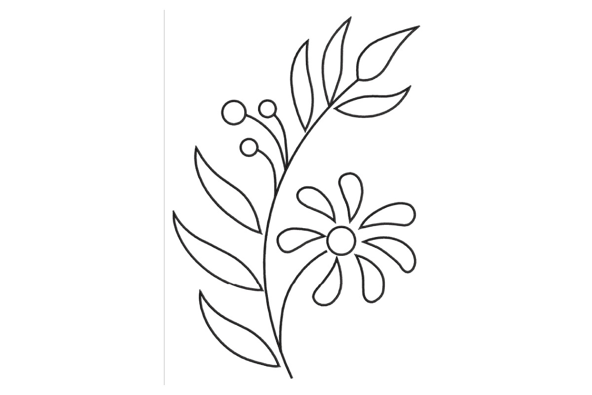 Outline Flower Pattern
