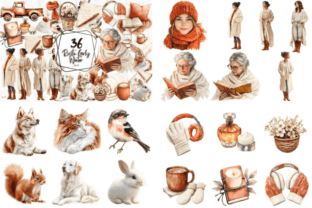 Rustic Clipart Big Bundle Graphic by Markicha Art · Creative Fabrica