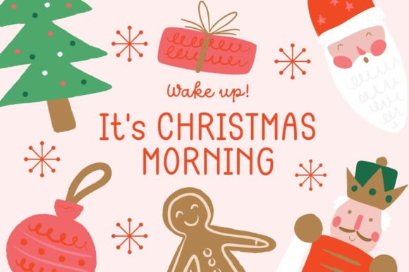 Santa's Scribbles Font PNG with transparent background - Preview 2