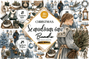 Scandinavian Clipart Big Bundle Graphic by Markicha Art · Creative Fabrica