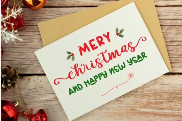 Season Holidays Trio Font PNG with transparent background - Preview 2
