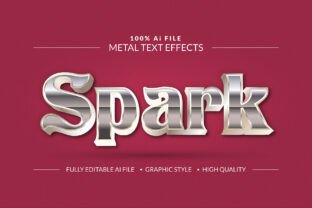 Metal Silver Text Silver Metal Vector Text Effect Graphic by mristudio · Creative Fabrica