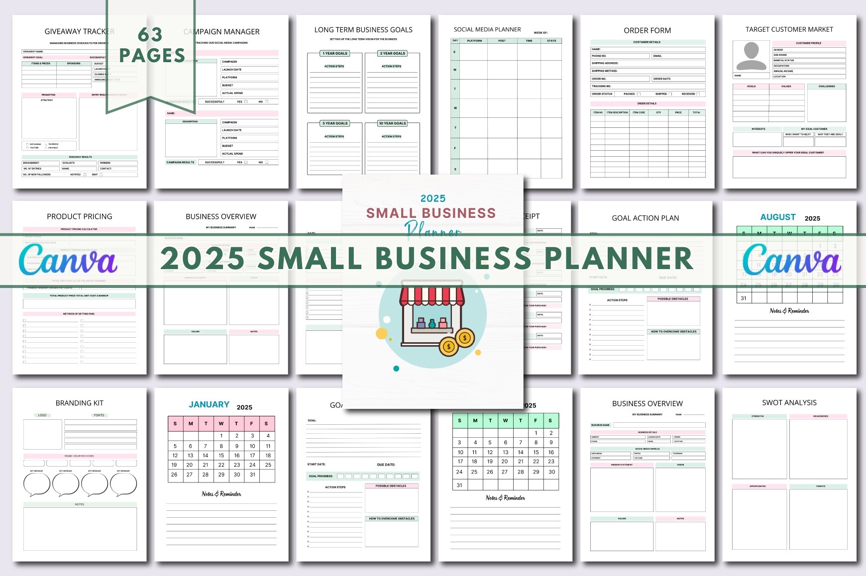 2025 Small Business Planner Canva KDP Graphic by Lavlu Creative Zone ...