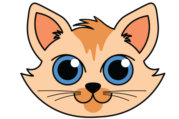 Adorable Blue-Eyed Cat Grafica Creazioni Di Vivid Visions