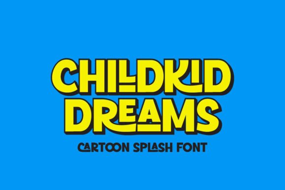 Cartoon Splash Font - Preview 4