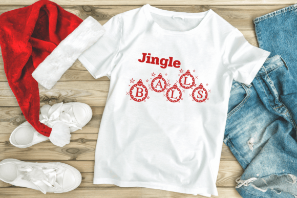Christmas Ball Monogram Font PNG with transparent background - Preview 1
