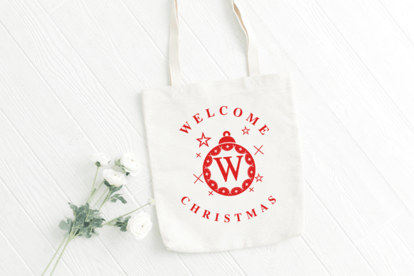 Christmas Ball Monogram Font PNG with transparent background - Preview 2