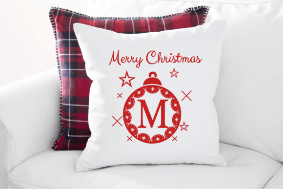 Christmas Ball Monogram Font PNG with transparent background - Preview 4
