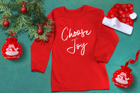 Christmas Cherrio Font PNG with transparent background - Preview 5