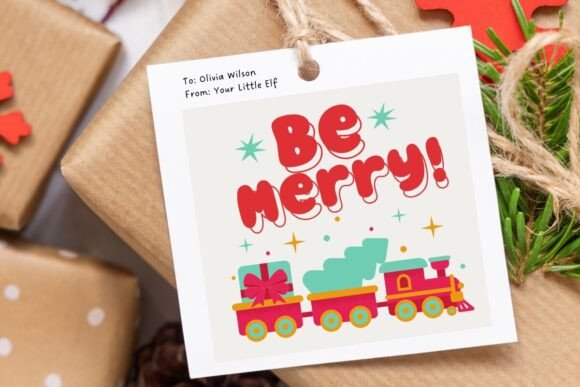 Christmas Choo Choo Font PNG with transparent background - Preview 5