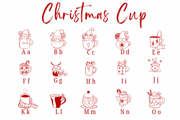 Christmas Cup Font - Preview 1
