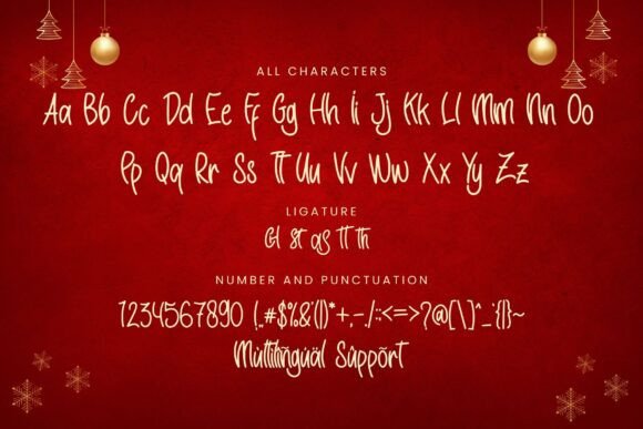 Christmas Design Font - Preview 6