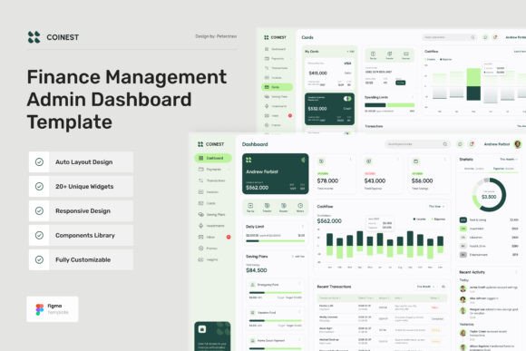 Coinest - Finance Management Dashboard