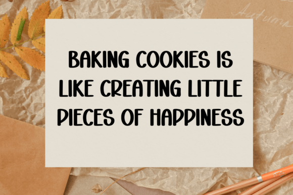 Cookie Baking Font - Preview 3