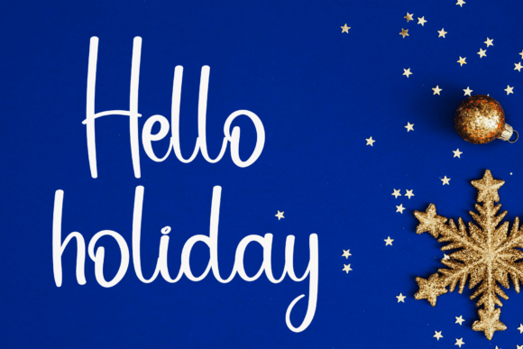 December Christmas Font - Preview 1