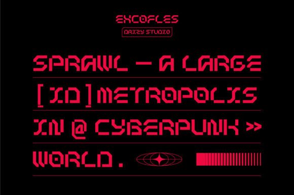 Excofles Font - Preview 1