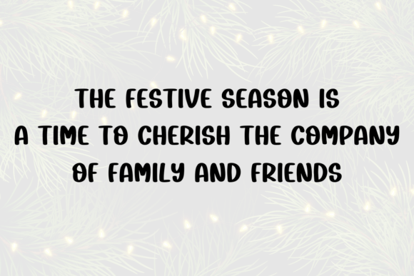 Festive Season Font - Preview 1